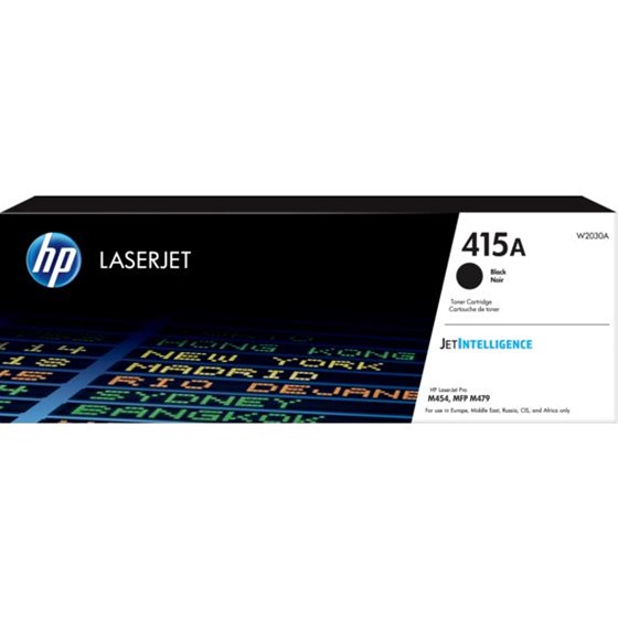 Toner HP Color LaserJet 415A Black P/N: W2030A 