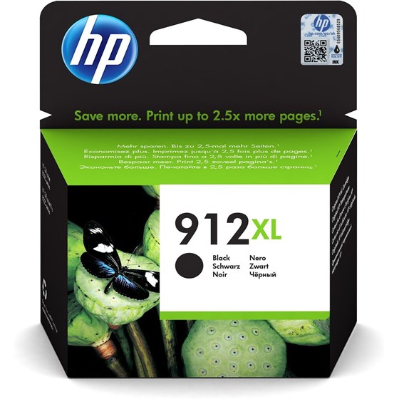 Tinta HP 912XL Black P/N: 3YL84AE
