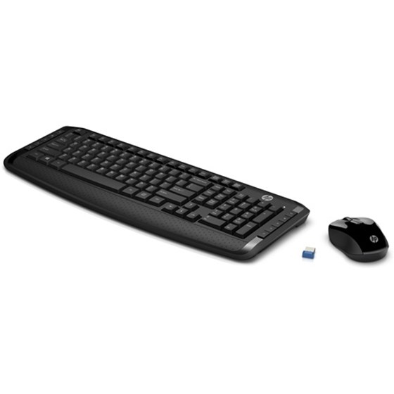 Tipkovnica Bežična HP Wireless Keyboard and Mouse 300 crna P/N: 3ML04AA
