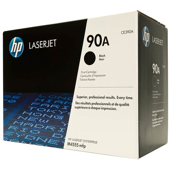 Toner HP LaserJet 90A Black P/N: CE390A 