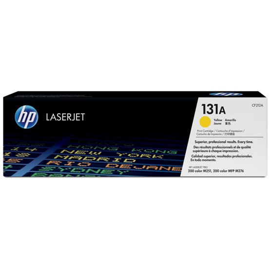Toner HP Color LaserJet 131A Yellow P/N: CF212A 